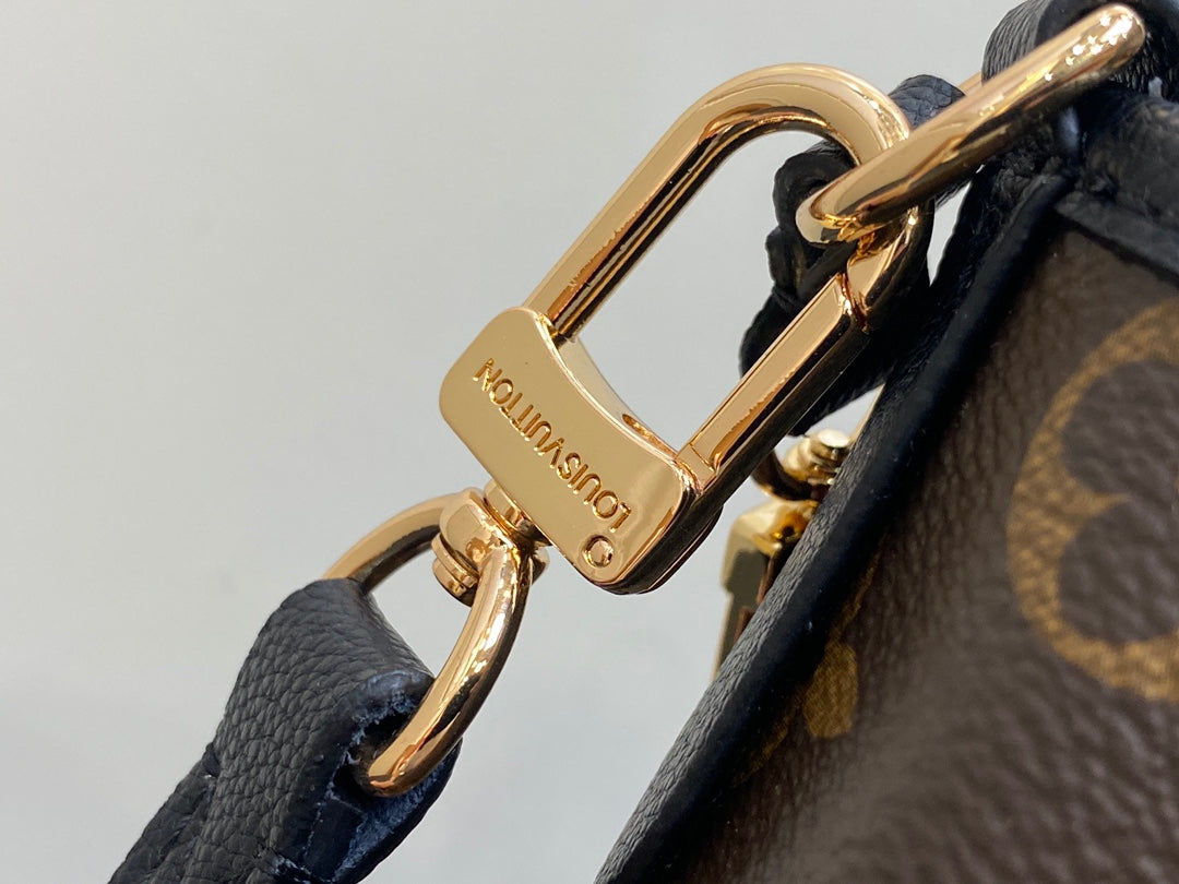Neverfull 24 Bandoulière Inside Out BB Black Calfskin