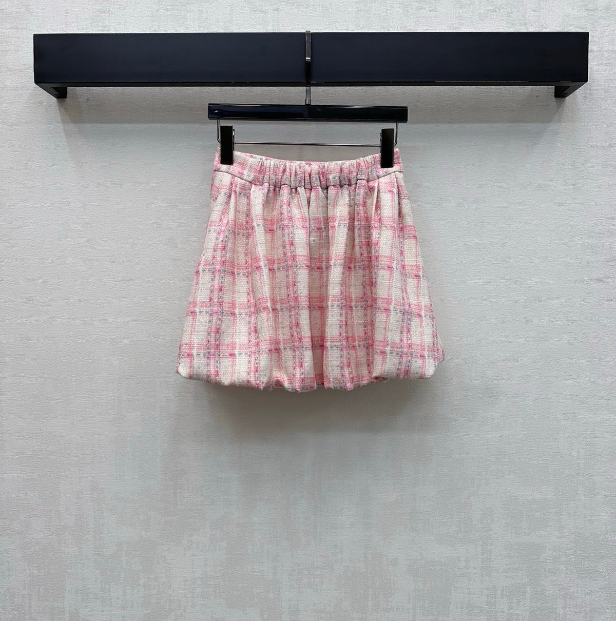 Chanel 2026 Plaid Set Pink White Polyester 314958