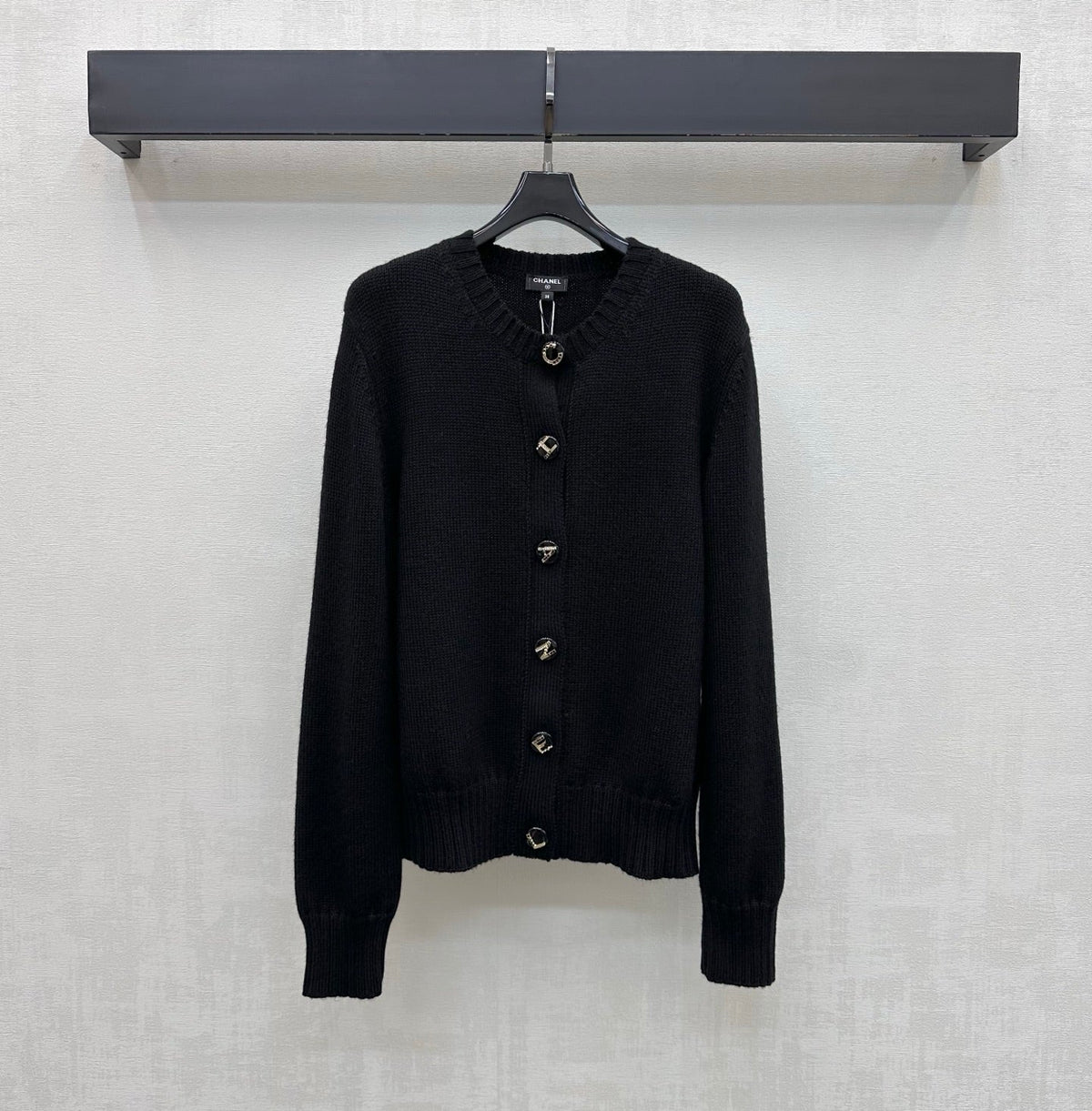 Chanel 2026 Letter-button Knit Cardigan Cashmere 418732