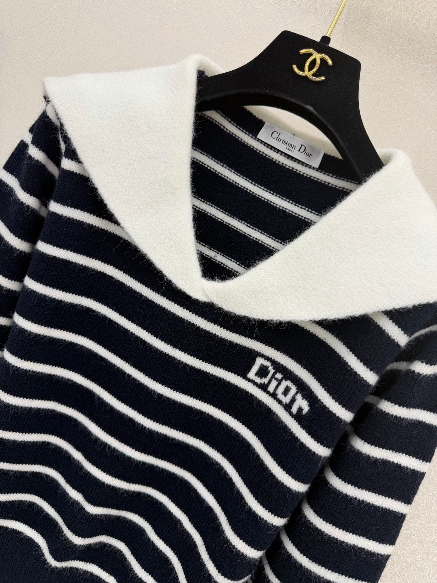 Dior 2026 Striped Sailor-style Sweater Wool 787717