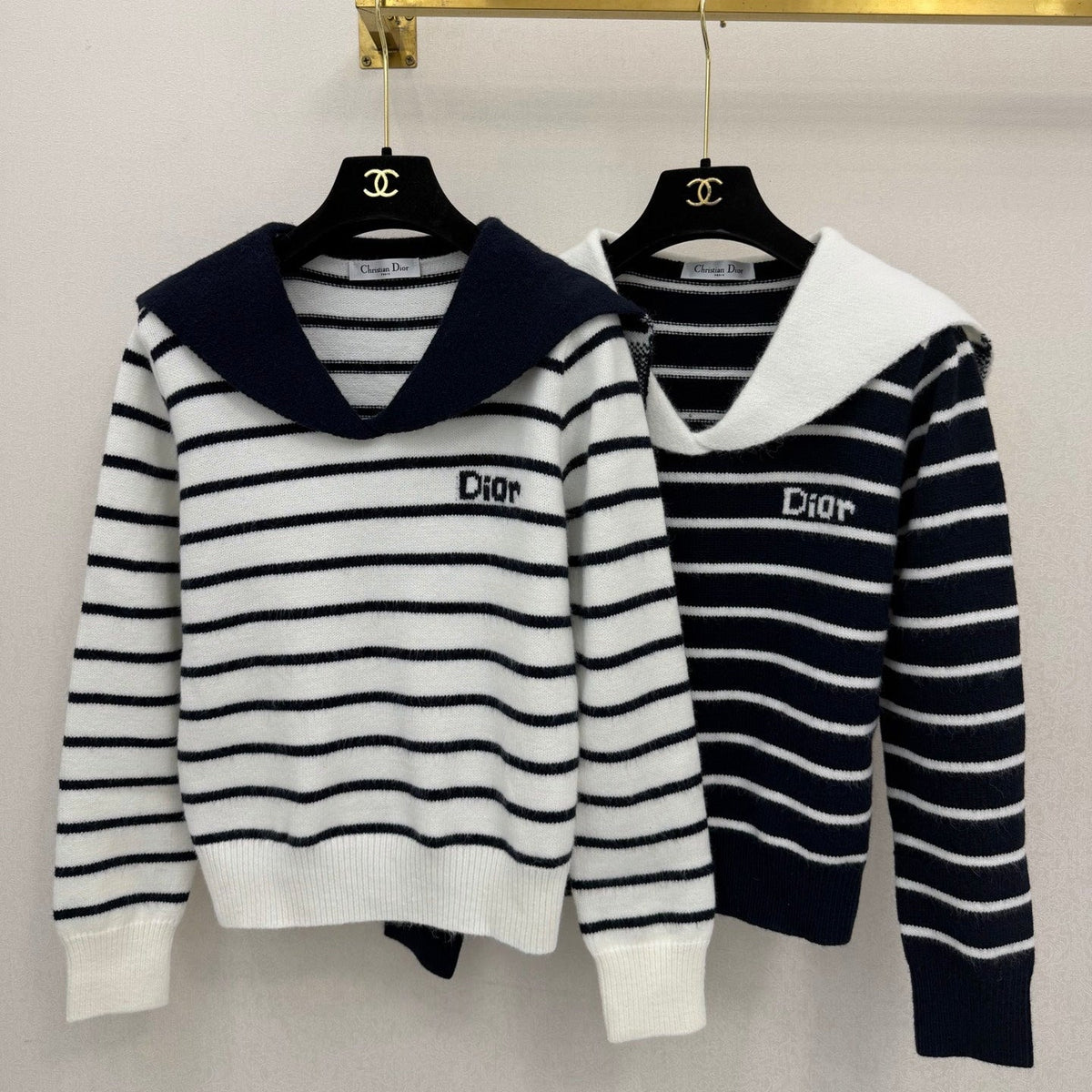 Dior 2026 Striped Sailor-style Sweater Wool 787717