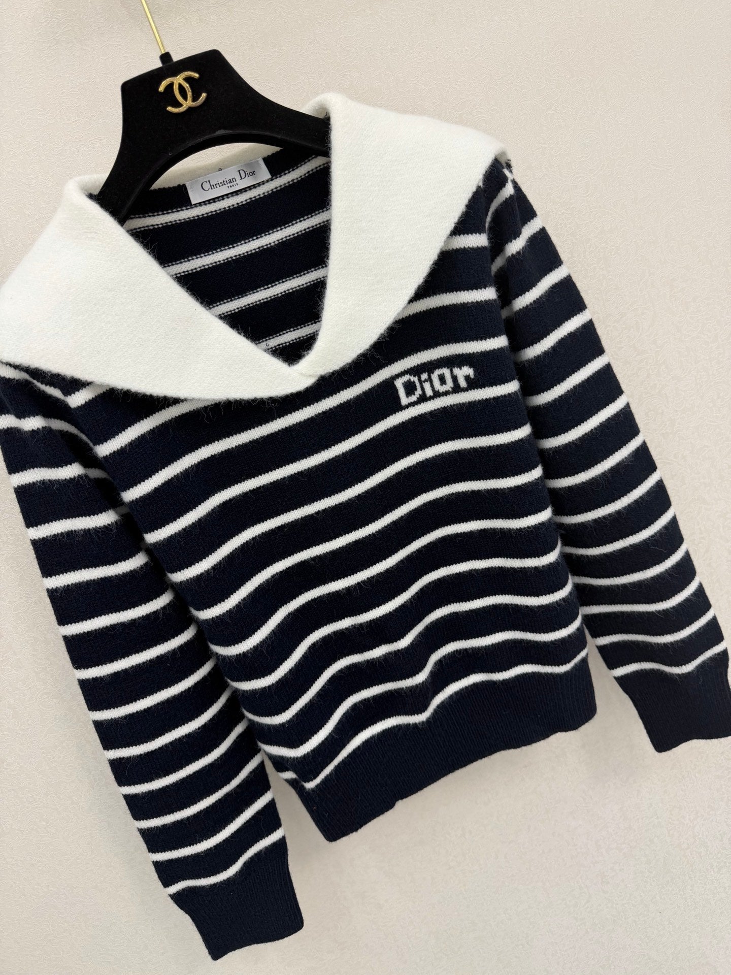 Dior 2026 Striped Sailor-style Sweater Wool 787717