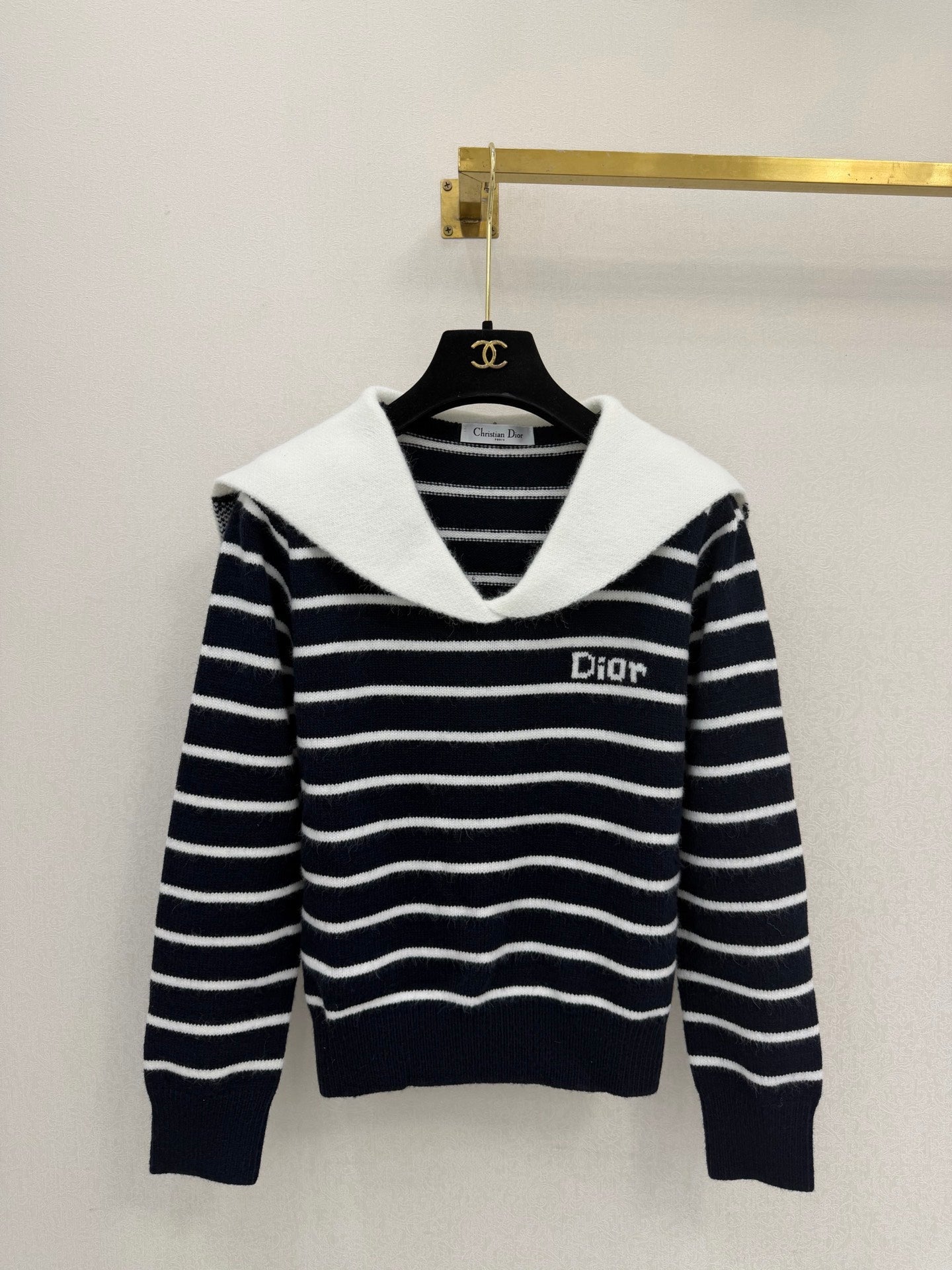Dior 2026 Striped Sailor-style Sweater Wool 787717