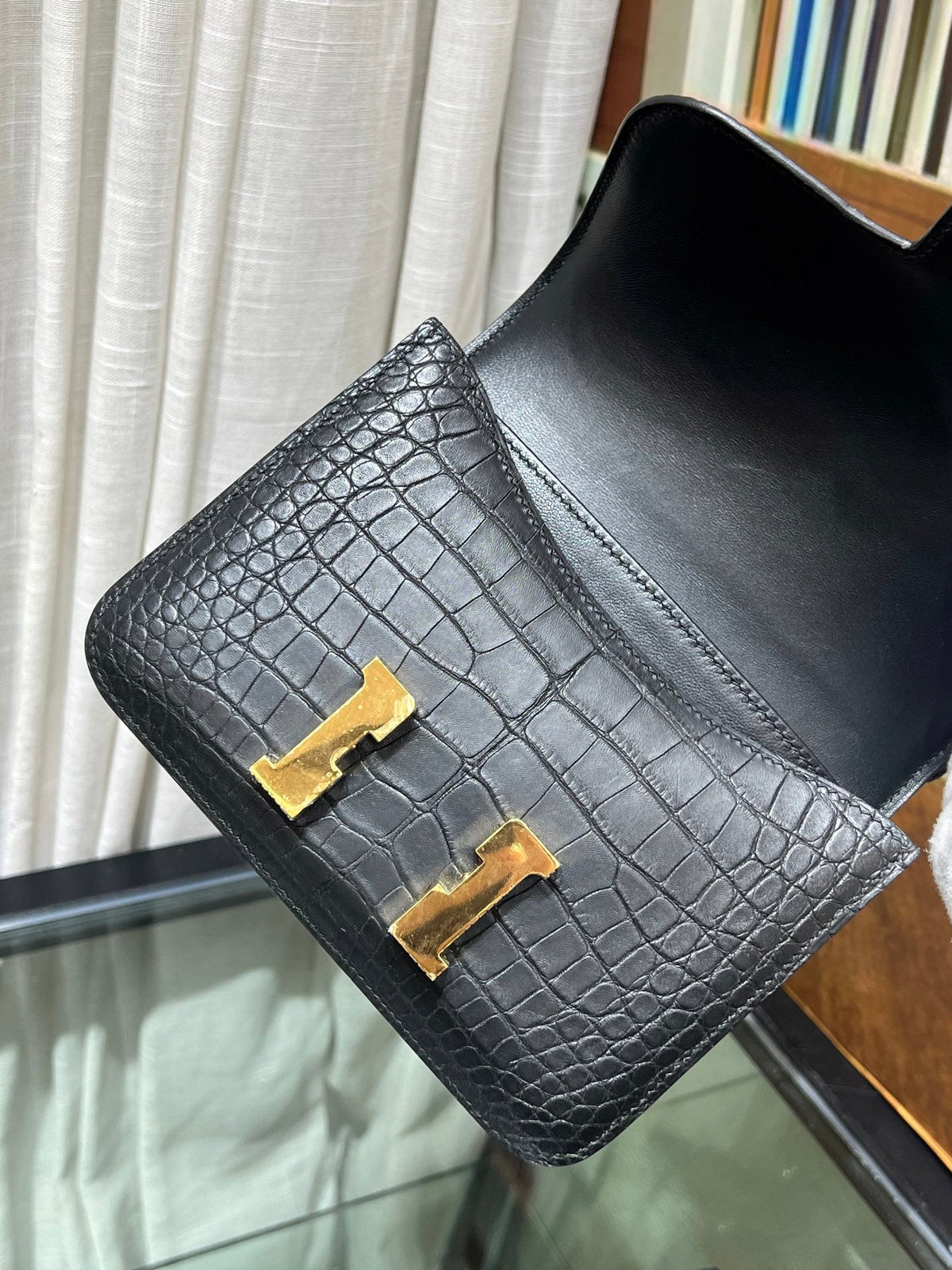 High-end Hermes 2026 Constance Bag 19cm Crocodile Leather