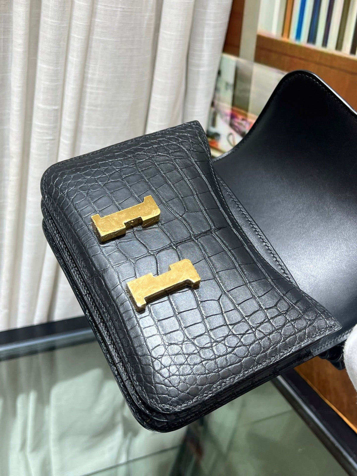 High-end Hermes 2026 Constance Bag 19cm Crocodile Leather