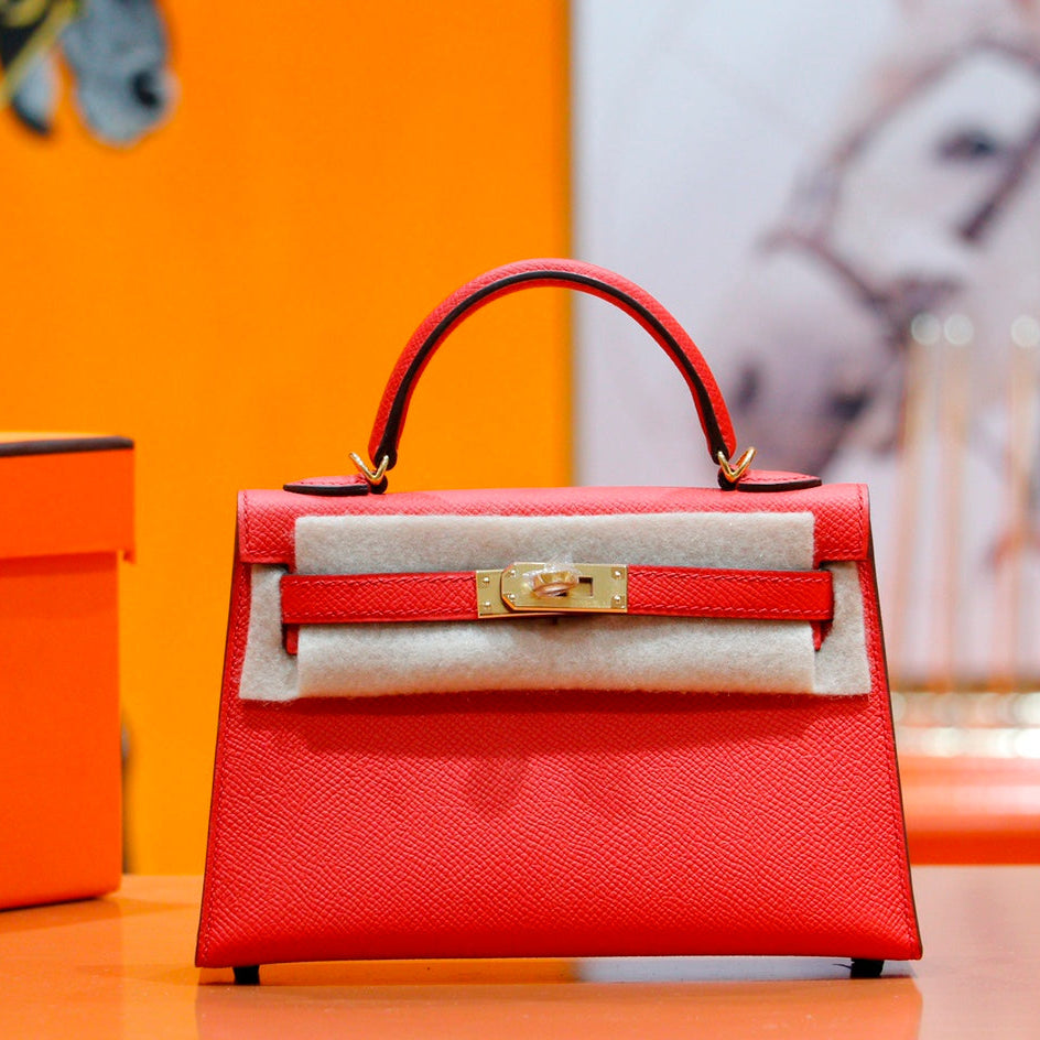 HM Mini Kelly 19cm Epsom Gold Hardware