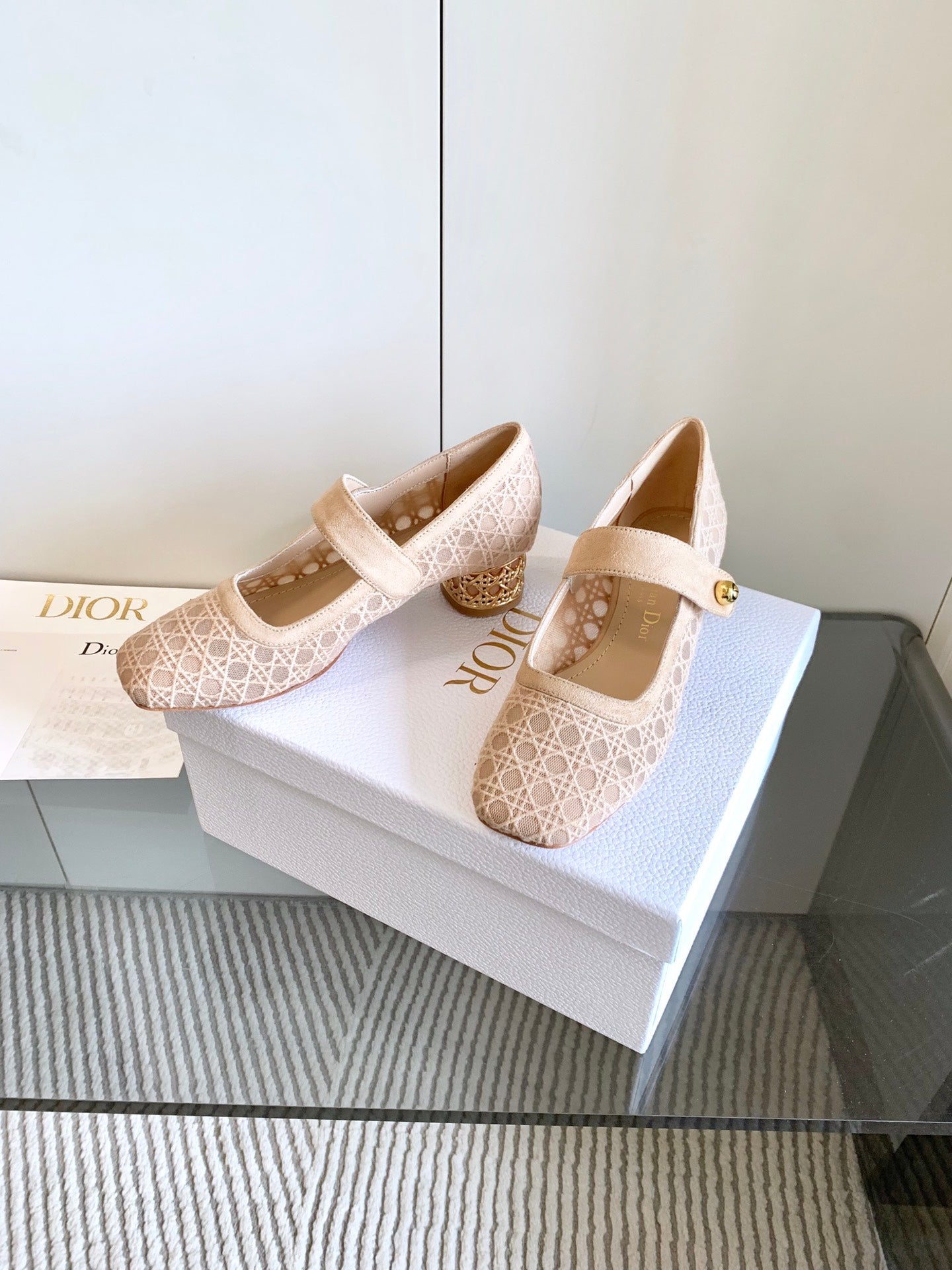 CD Icon Pump 35mm In Beige Suede  993227