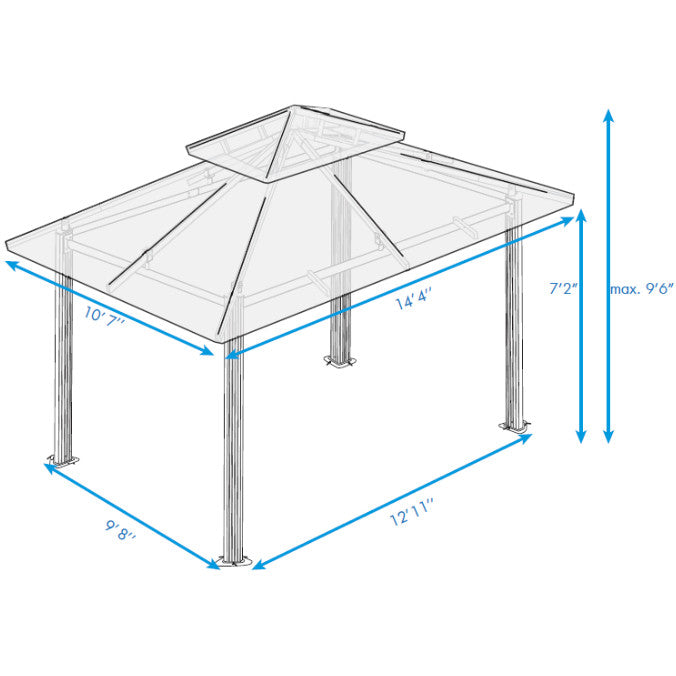 Paragon Outdoor Kingsbury Soft Top Gazebo