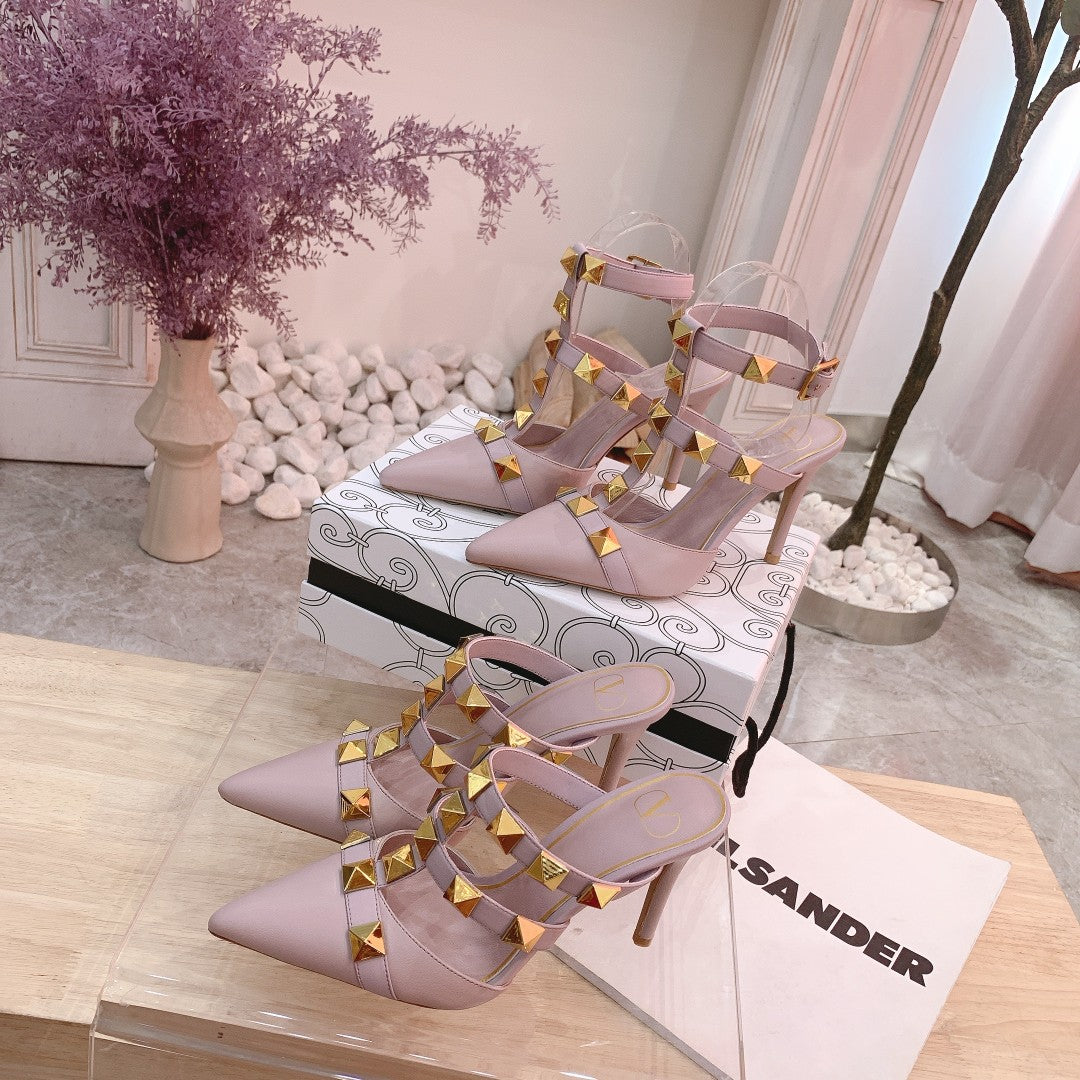 Valentino Pump Mule High Heel 95mm Sheepskin 239527