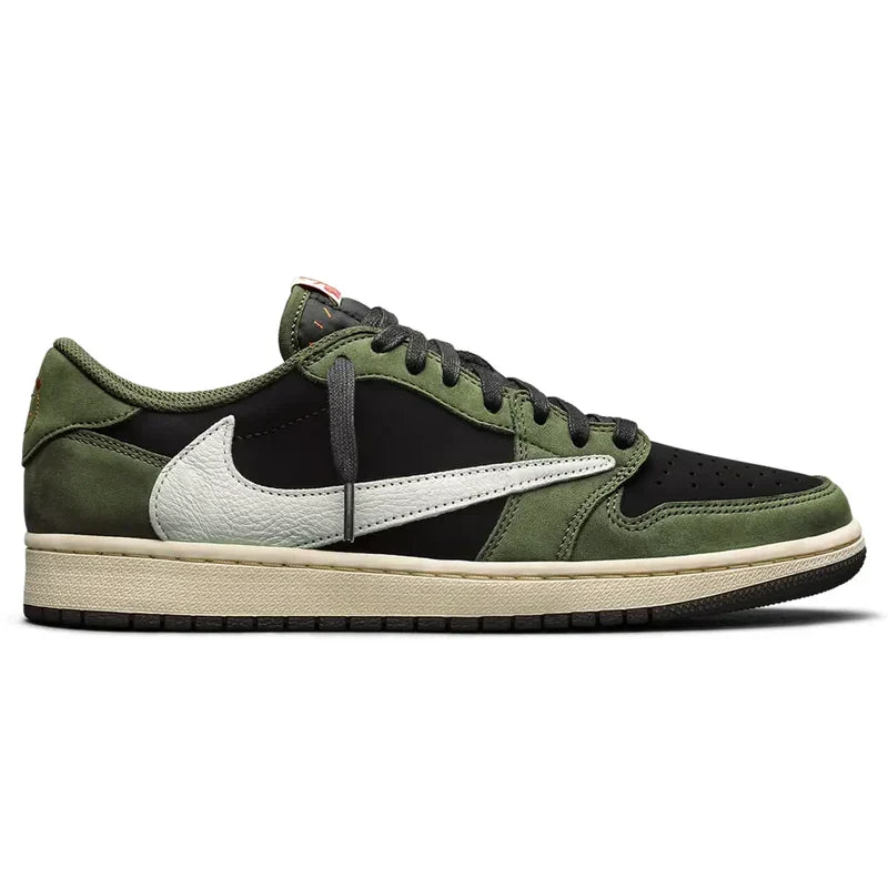 Travis Scott x Air Jordan 1 Low OG Black Olive Suede