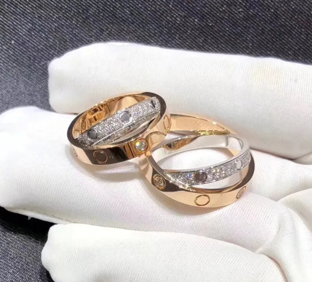 Cartier Two-Tone Diamond Crossover Ring