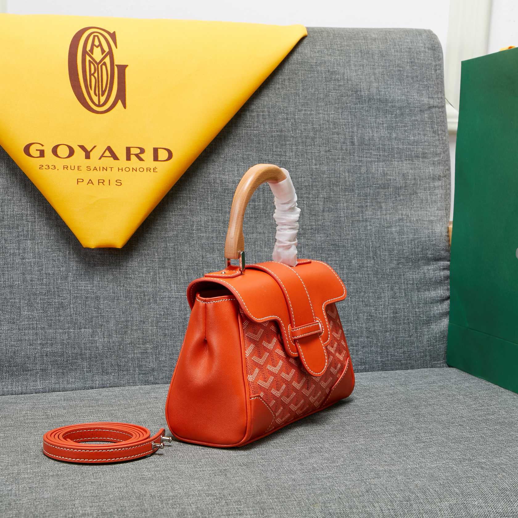 SAIGON SOUPLE MINI BAG ORANGE CANVAS