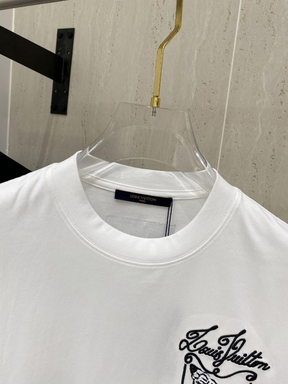 LV T-SHIRT IN WHITE COTTON 239615