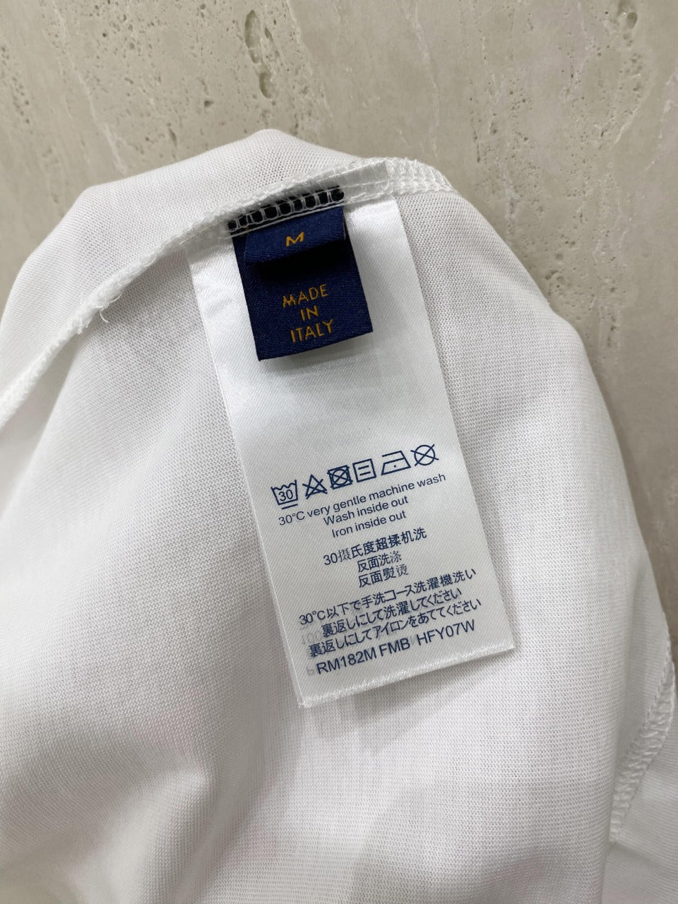 LV T-SHIRT IN WHITE COTTON 239615
