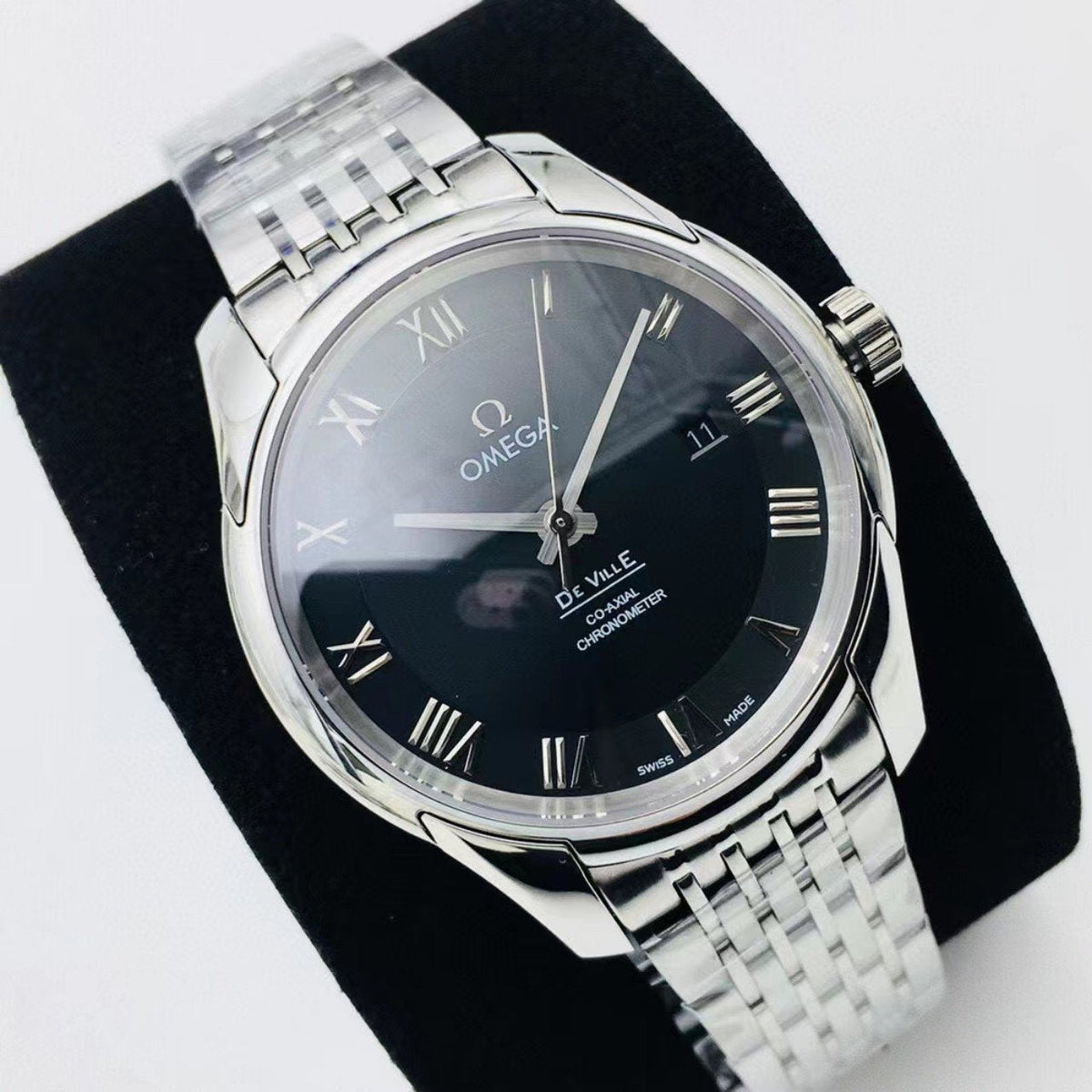DEVILLE HOUR VISION CO-AXIAL STAINLESS STEEL BLACK DIAL